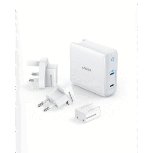 Anker punjač PowerPort III 2-Port 60W sa nastavcima EU, US, UK