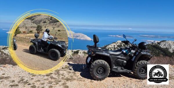 QUAD avantura! Adrenalinska vožnja za 4 osobe kroz Sjeverni Velebit uz<br> po...