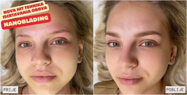 NANOBLADING - NOVA HIT TEHNIKA sjenčanja koja će učiniti<br> vaše obrve savrš...