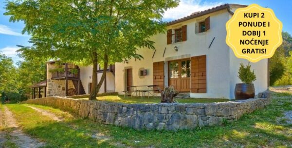 Najam luksuznih kamenih kućica 3* s kaminom u šarmantnom istarskom <br>selu K...
