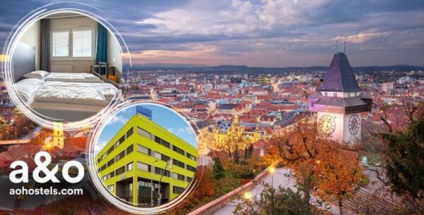 OBITELJSKI ODMOR U GRAZU, A&O Graz Hauptbahnhof Hotel 2* - 1, 2 ili 3 noćenja...