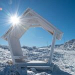 white hut on snowy wasteland in bosnia and herzegovina