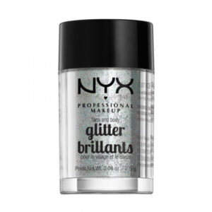 NYX Professional Makeup šljokice za lice i tijelo – Face & Body Glitter – Ice (GLI07)