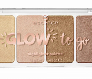 essence paleta highlightera - Glow To Go Highlighter Palette - 10 Sunkissed Glow