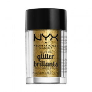 NYX Professional Makeup šljokice za lice i tijelo – Face & Body Glitter – Gold (GLI05)