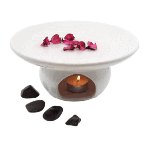 Svijećnjak za eterična ulja-Bijeli
