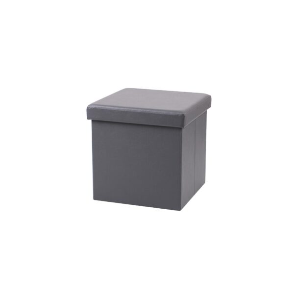 Sklopivi tabure s spremnikom-TAMNO SIVO