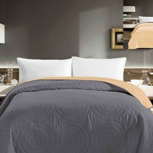 Dvostrani prekrivač Sivo-Bež