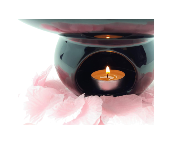 Svijećnjak za eterična ulja-Crni