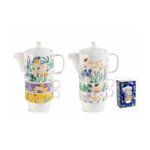 Set od 2 čajnika sa 4 porculanske šalice