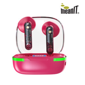 Meanit TWS B80 TWS bluetooth slušalice , crvene