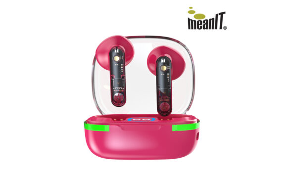 Meanit TWS B80 TWS bluetooth slušalice , crvene