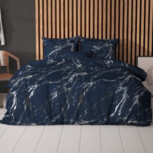 Posteljina "Marble Indigo"