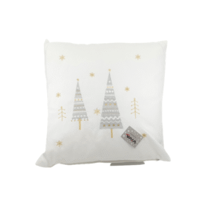 Ukrasni jastuk "Bijeli božićni bor" 45x45 cm