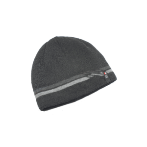 Muška Zimska Kapa - crna s sivom crtom