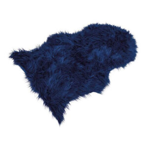Umjetna ovčja koža 60x90 cm-plava