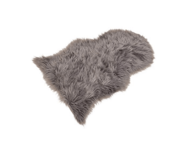 Sivi-tepih-235 Umjetna ovčja koža 60x90 cm-sivi