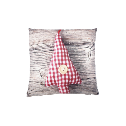 Ukrasni jastuk "Karirani bor" 45 x 45 cm