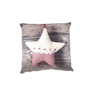 Ukrasni jastuk "Tekstilna zvijezda" 45 x 45 cm