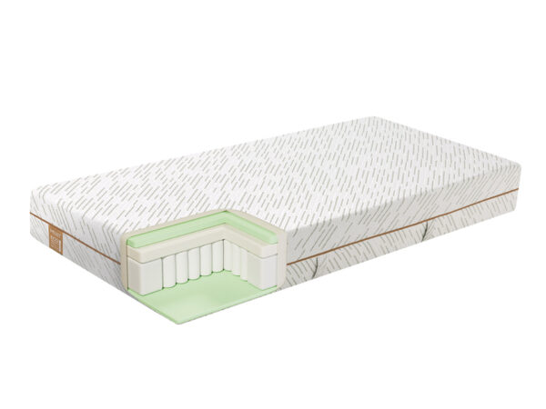 Madrac Mlily Bamboo Eco Health 24 cm. Srednje tvrda udobnost, bambusova viskoza, džepićaste opruge, memorijska pjena 90x200 cm