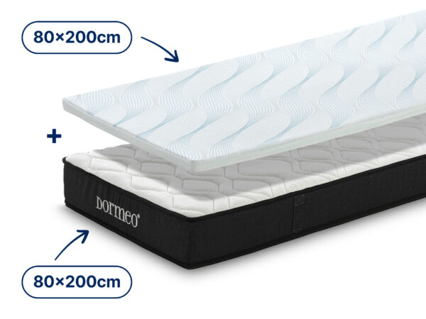 Set 1x Madrac iMemory S+ Silver Dormeo 80x200 cm i 1x Nadmadrac Aloe Vera Vitalis 2u1 Dormeo 5 cm 80x200 cm 80x200 cm - Popust