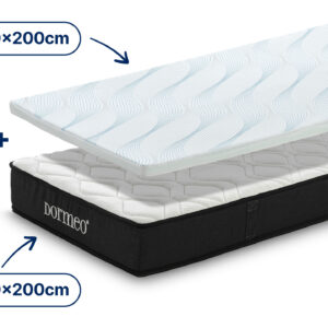 Set 1x Madrac iMemory S+ Silver Dormeo 90x200 cm i 1x Nadmadrac Aloe Vera Vitalis 2u1 Dormeo 5 cm 90x200 cm 90x200 cm - Popust