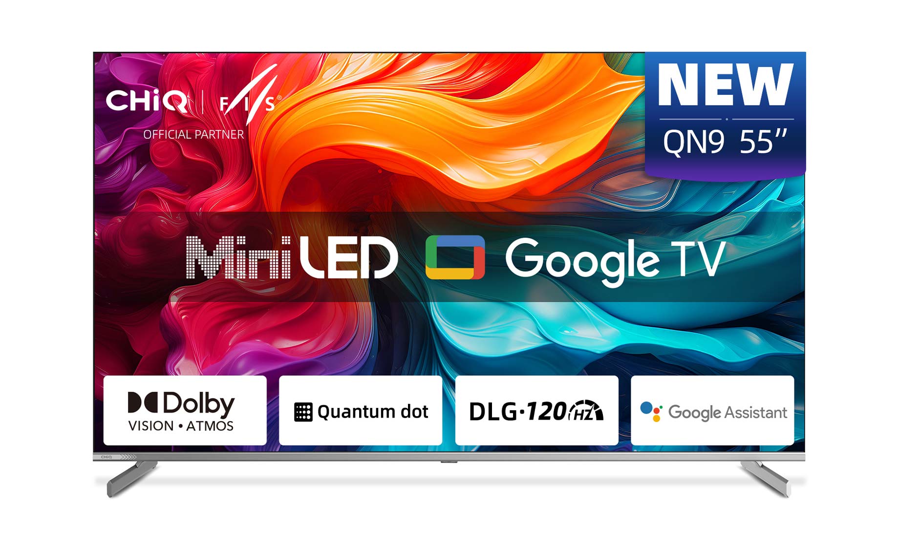 717943-1775636825 CHiQ M55QN9V (55"/139 cm) 4K Ultra HD Mini LED 120Hz gaming Google Smart TV