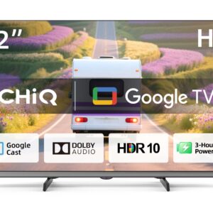 CHiQ L32M9PD (32"/80cm) HD LED, Camping 12V DC Google Smart TV