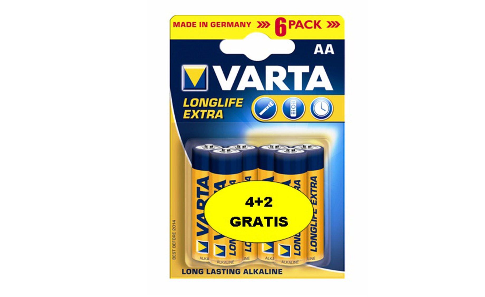 Varta Longlife Extra AA baterije,6kom